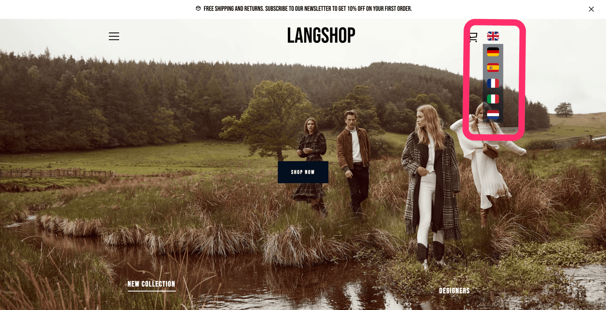 langshop Shopify