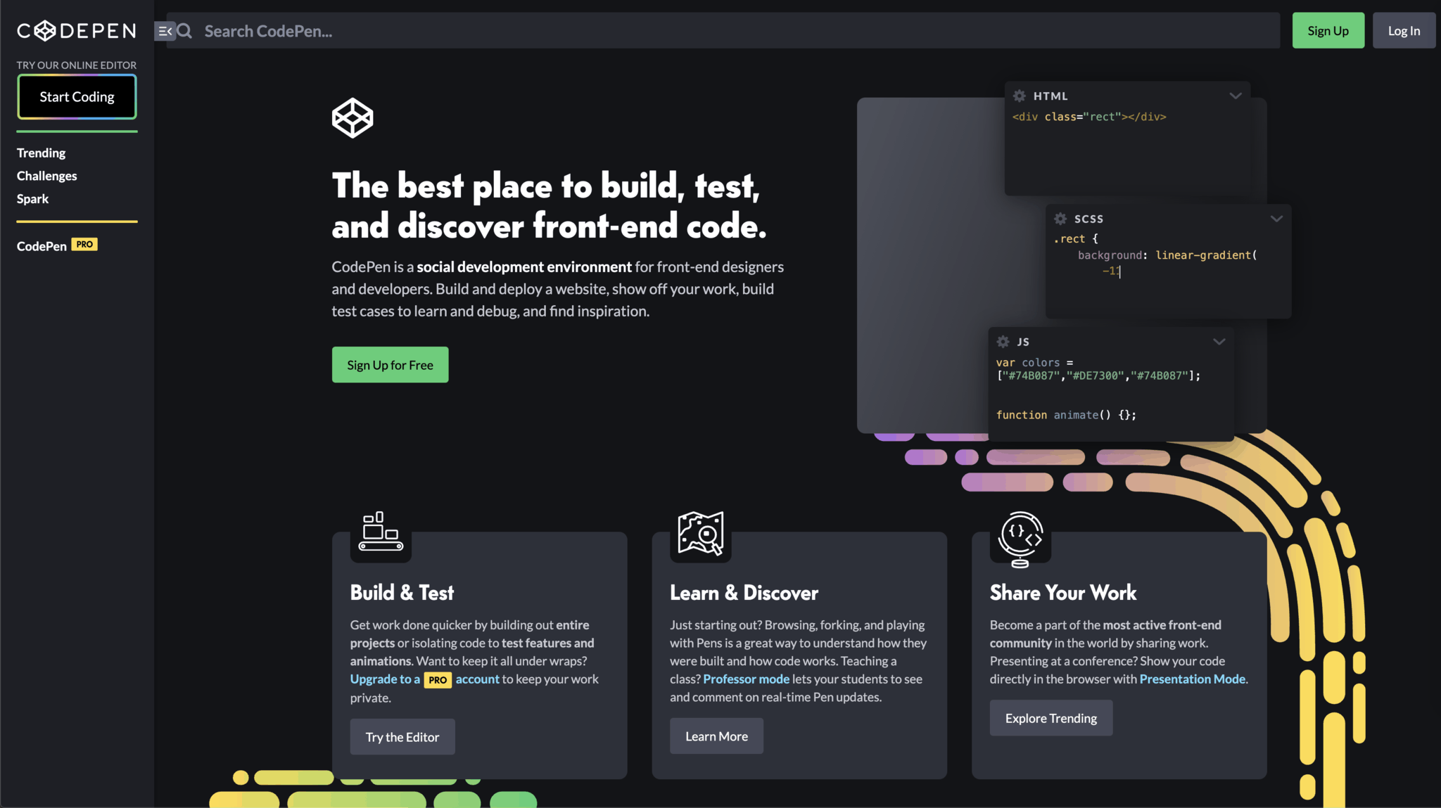 CodePen MV